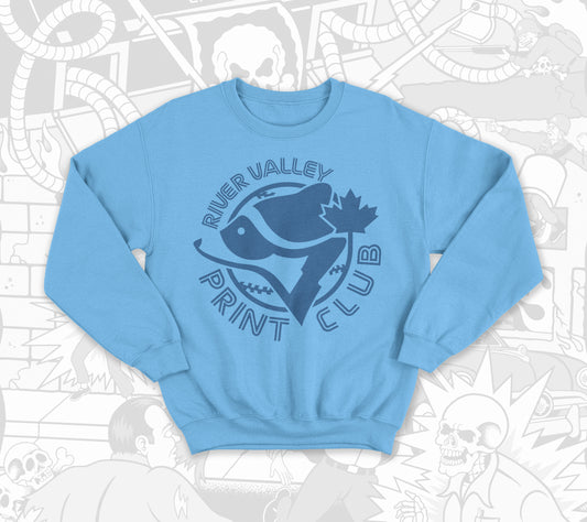Blue Jays Print Club Crewneck : Blueberry