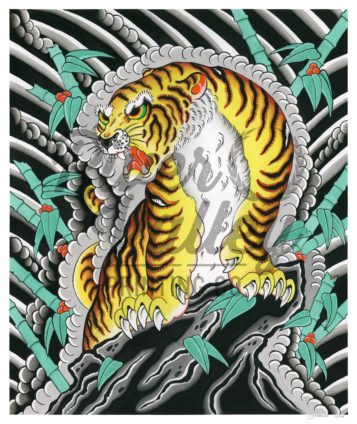 Tiger and Bamboo