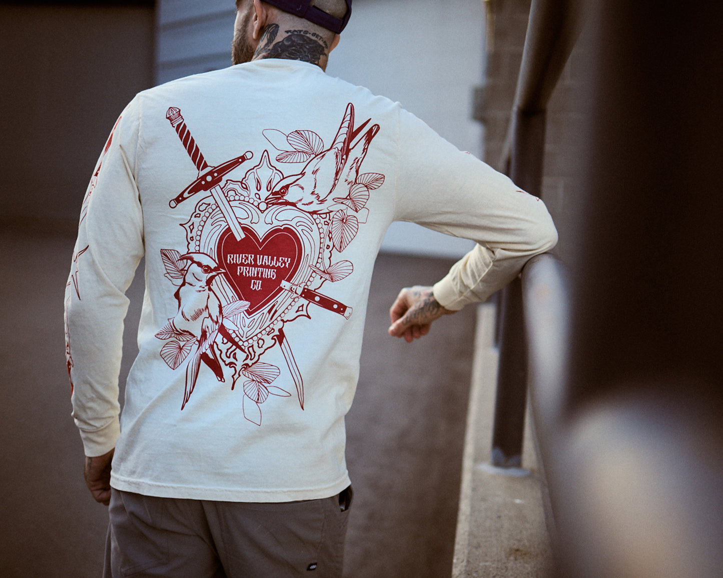 Rebecca Blair x River Valley Printing Co : Ivory Longsleeve