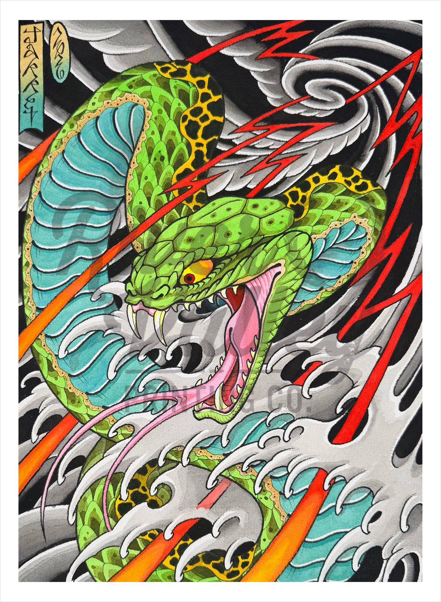Snake and Lightning