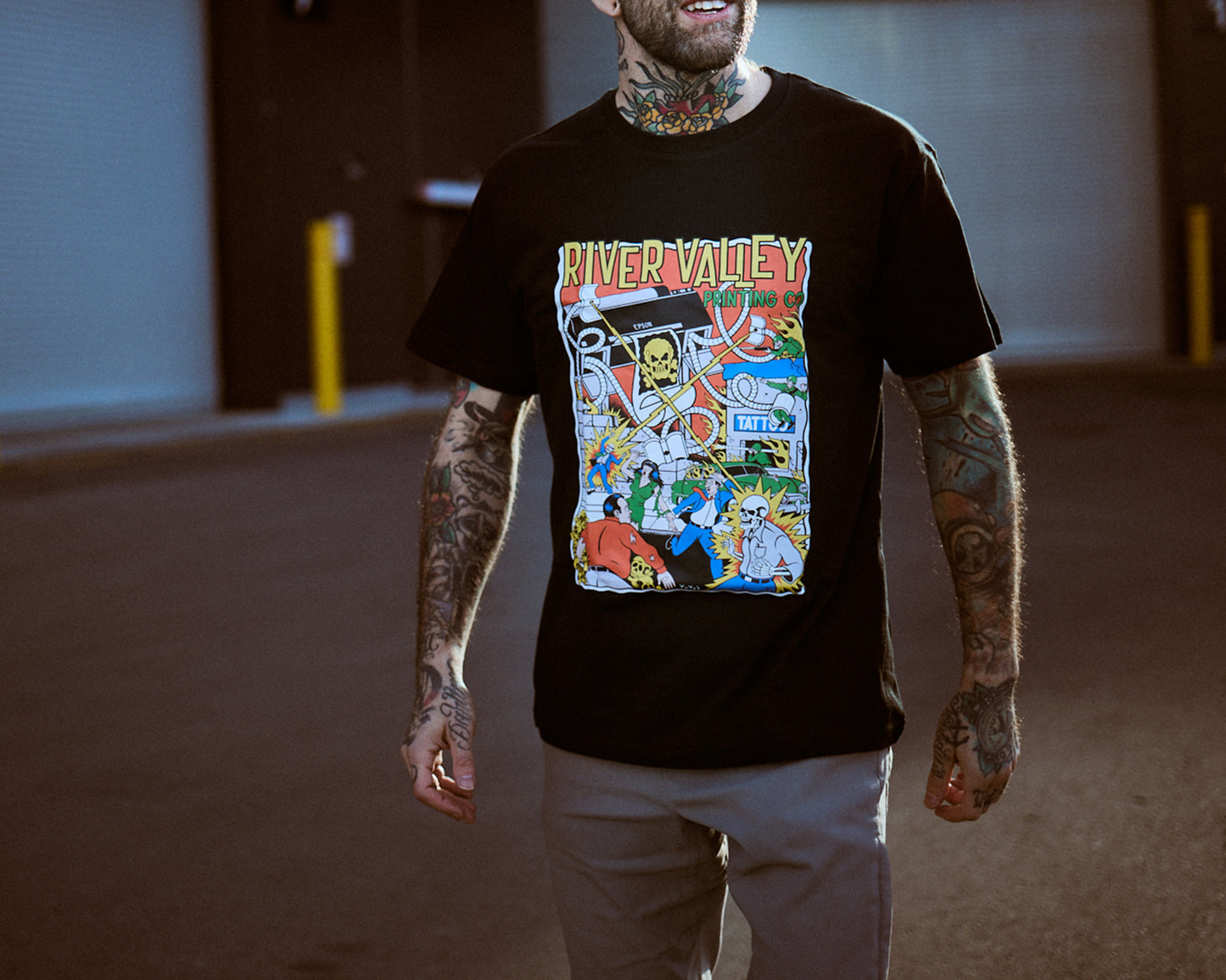 War of the Printers T-Shirt : Black