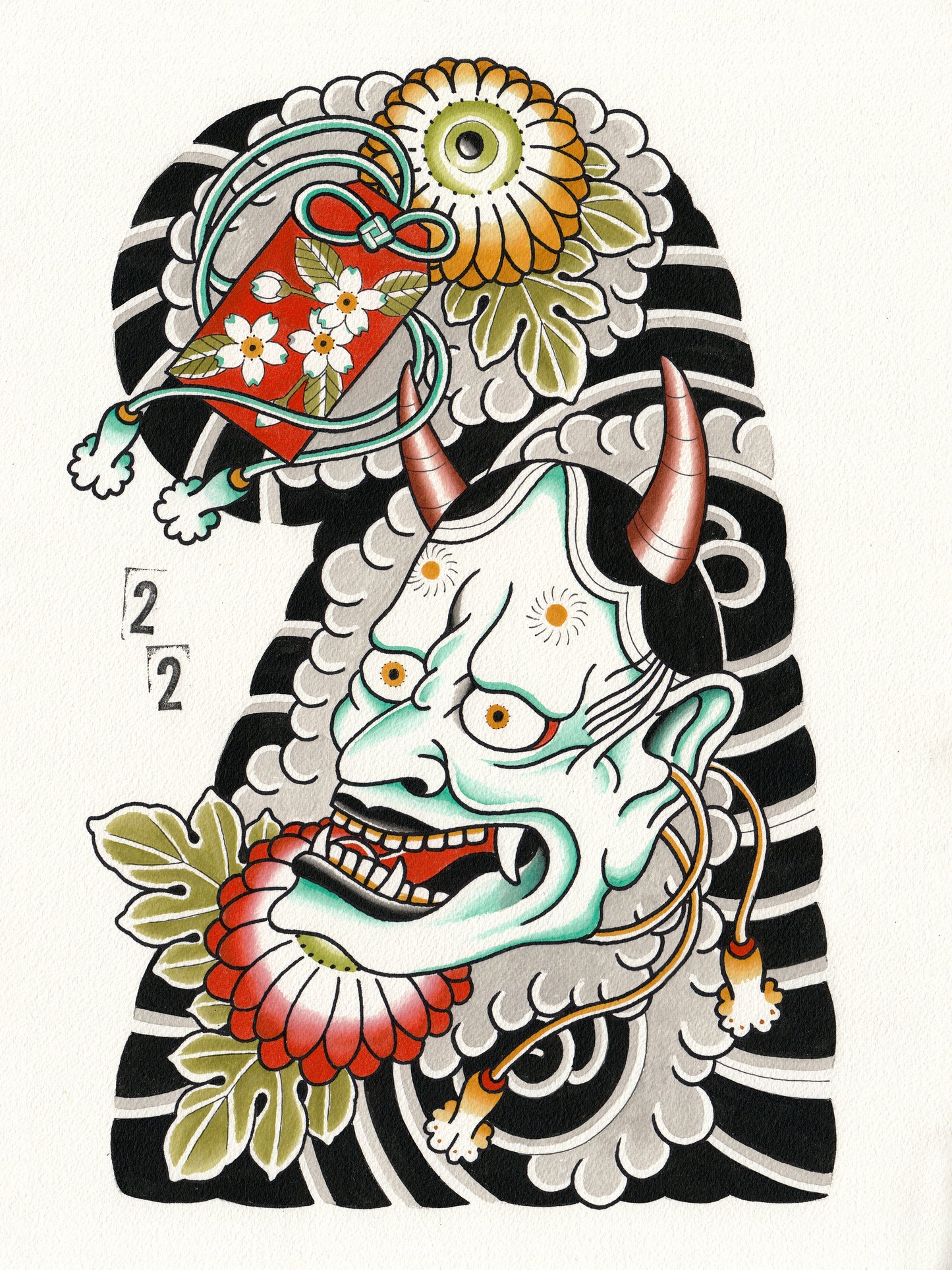 Hannya and Tengu Print Set