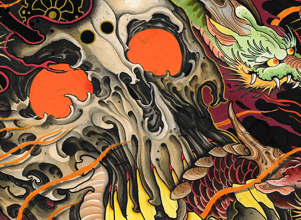 Japanese Dragon Skull