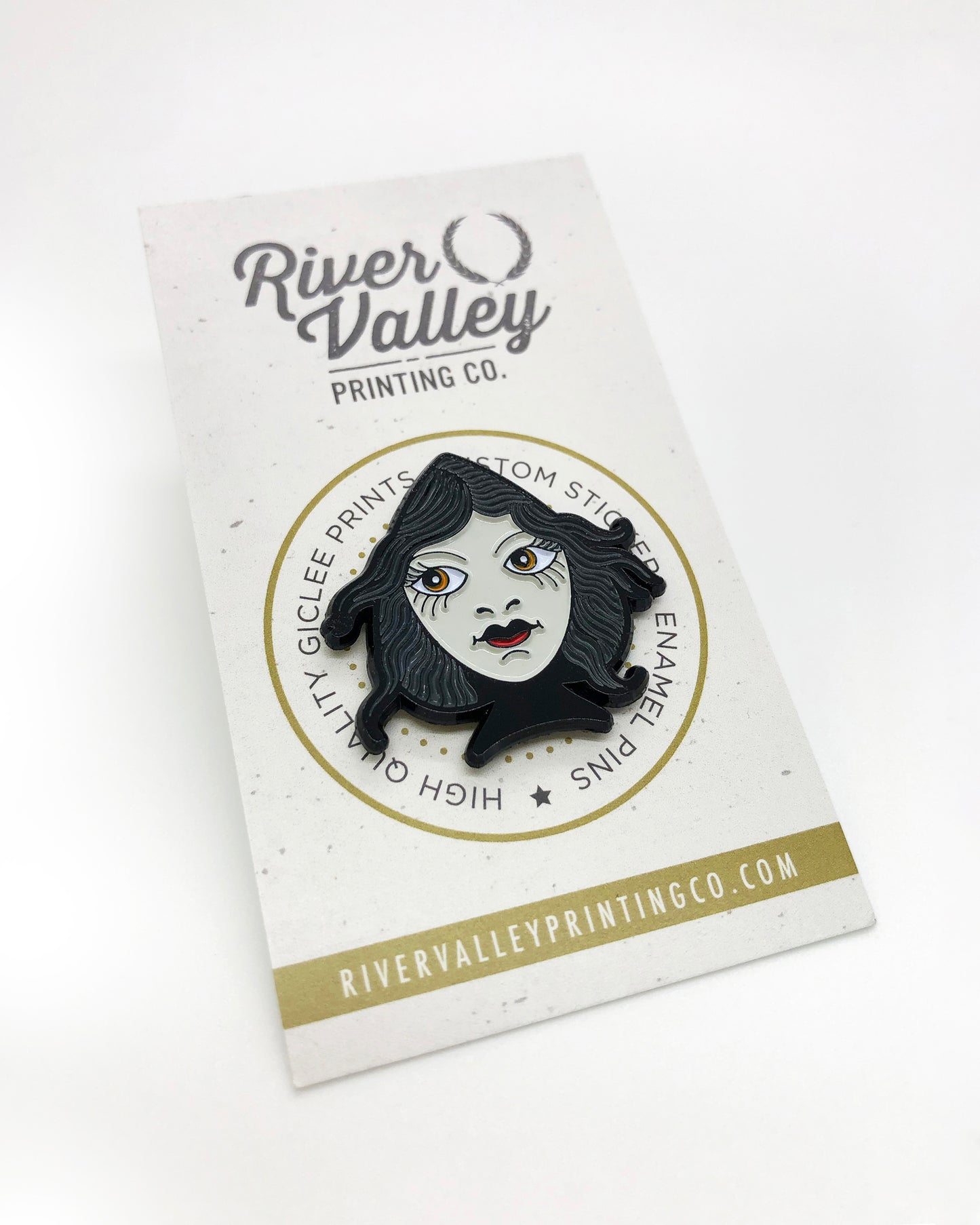 Lady Spade Enamel Pin