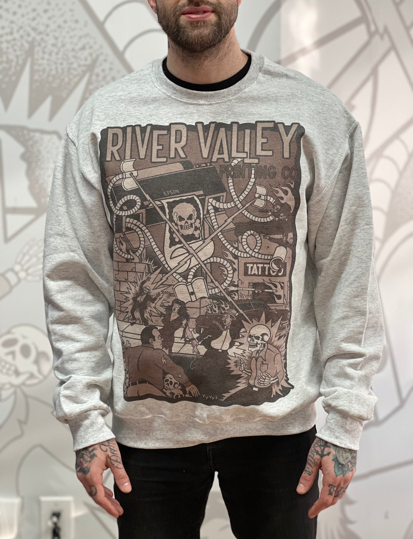 War of the Printers Crewneck Sweater