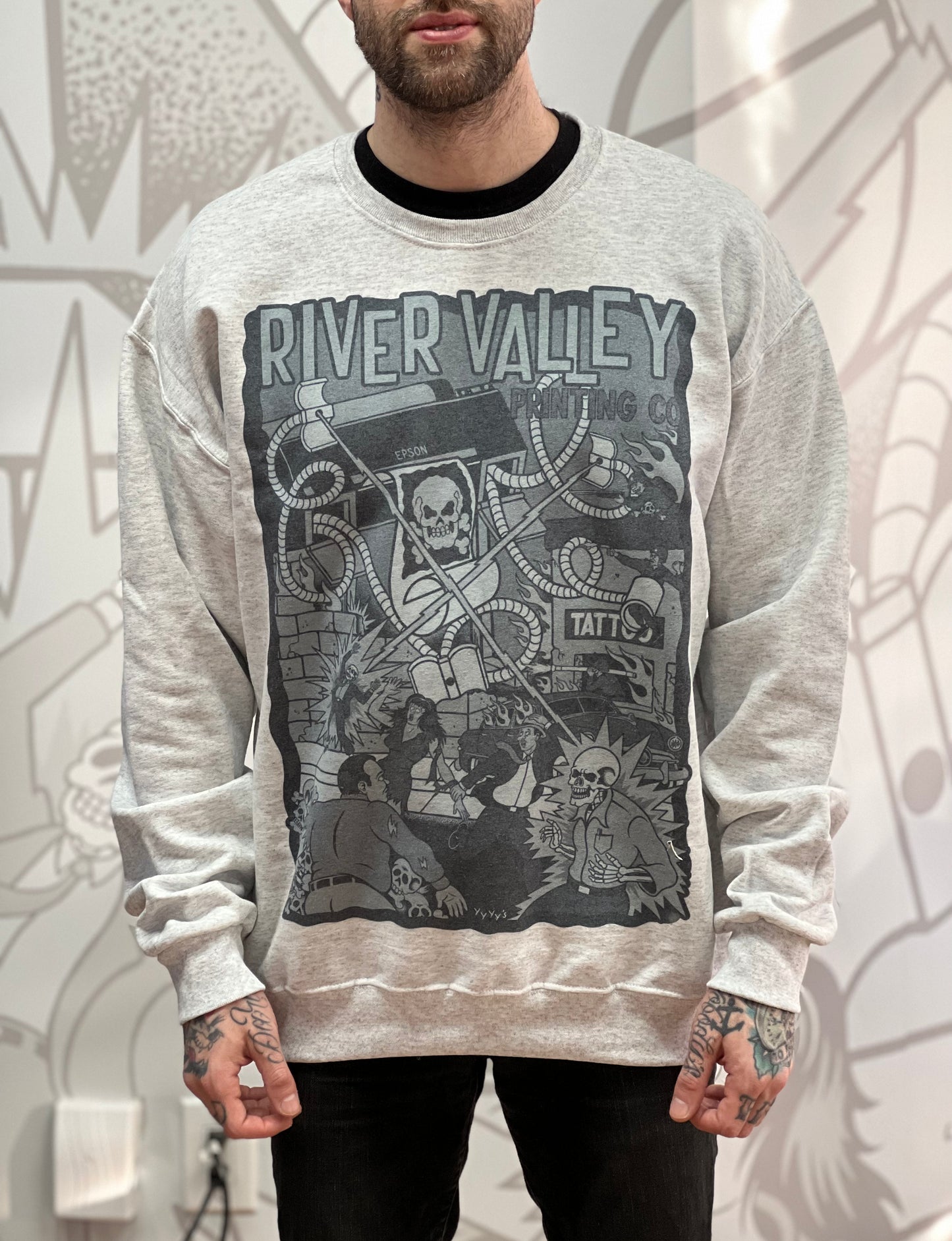 War of the Printers Crewneck Sweater