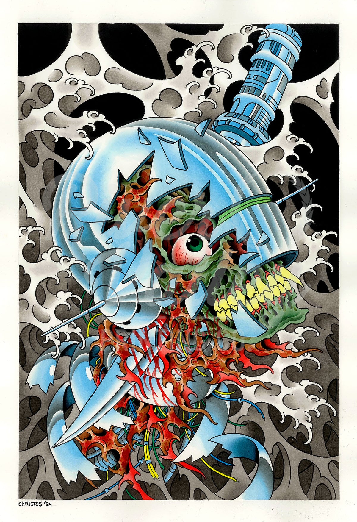 Cyborg Check Cyborg Print – River Valley Printing Co