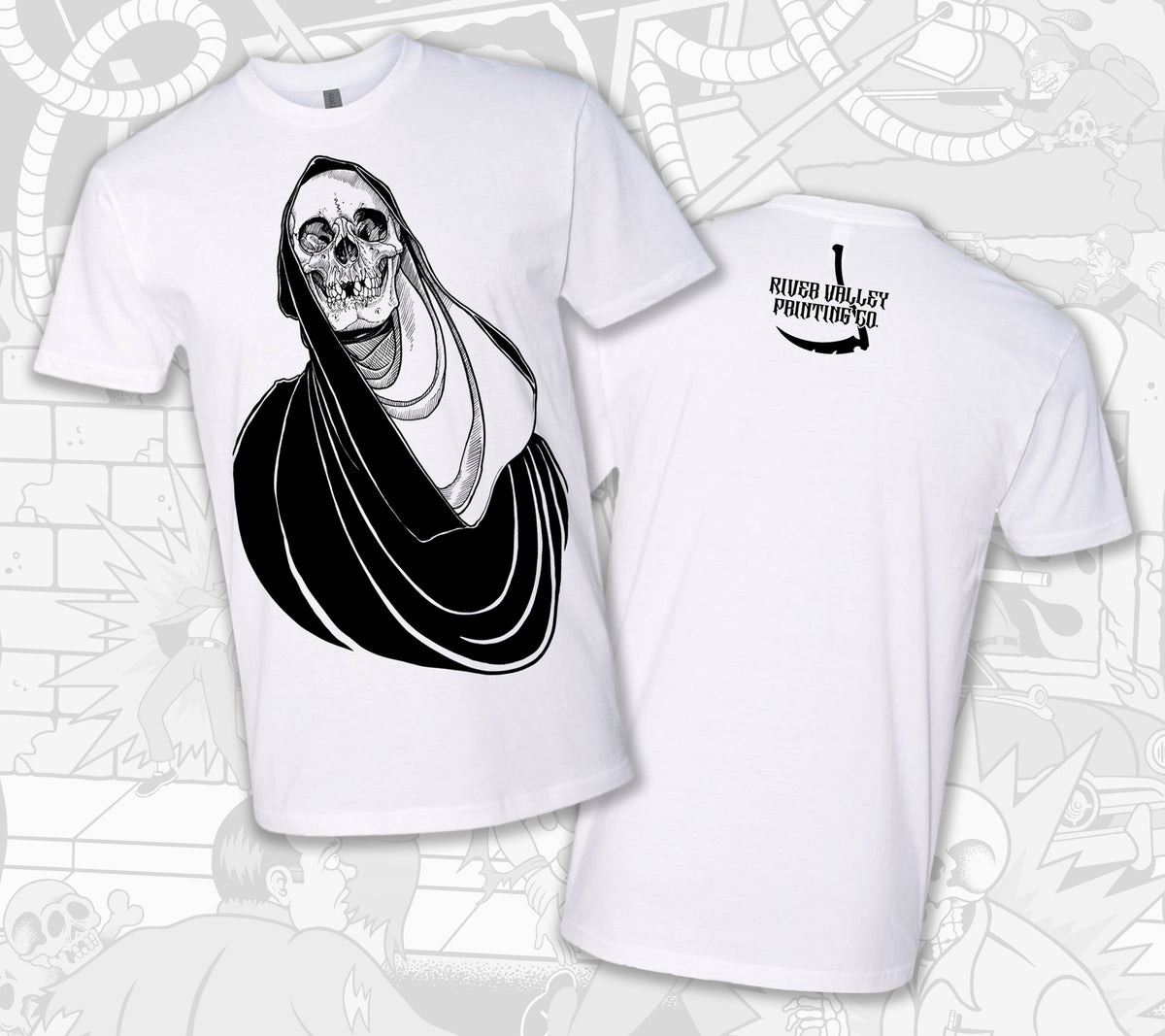 Eckel x River Valley Printing Co : White T-Shirt