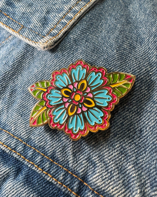 Flower Power Enamel Pin