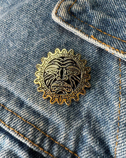 Sun Enamel Pin