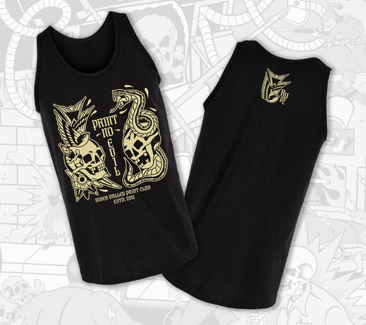 Shamus x River Valley Printing Co : Black Tank Top