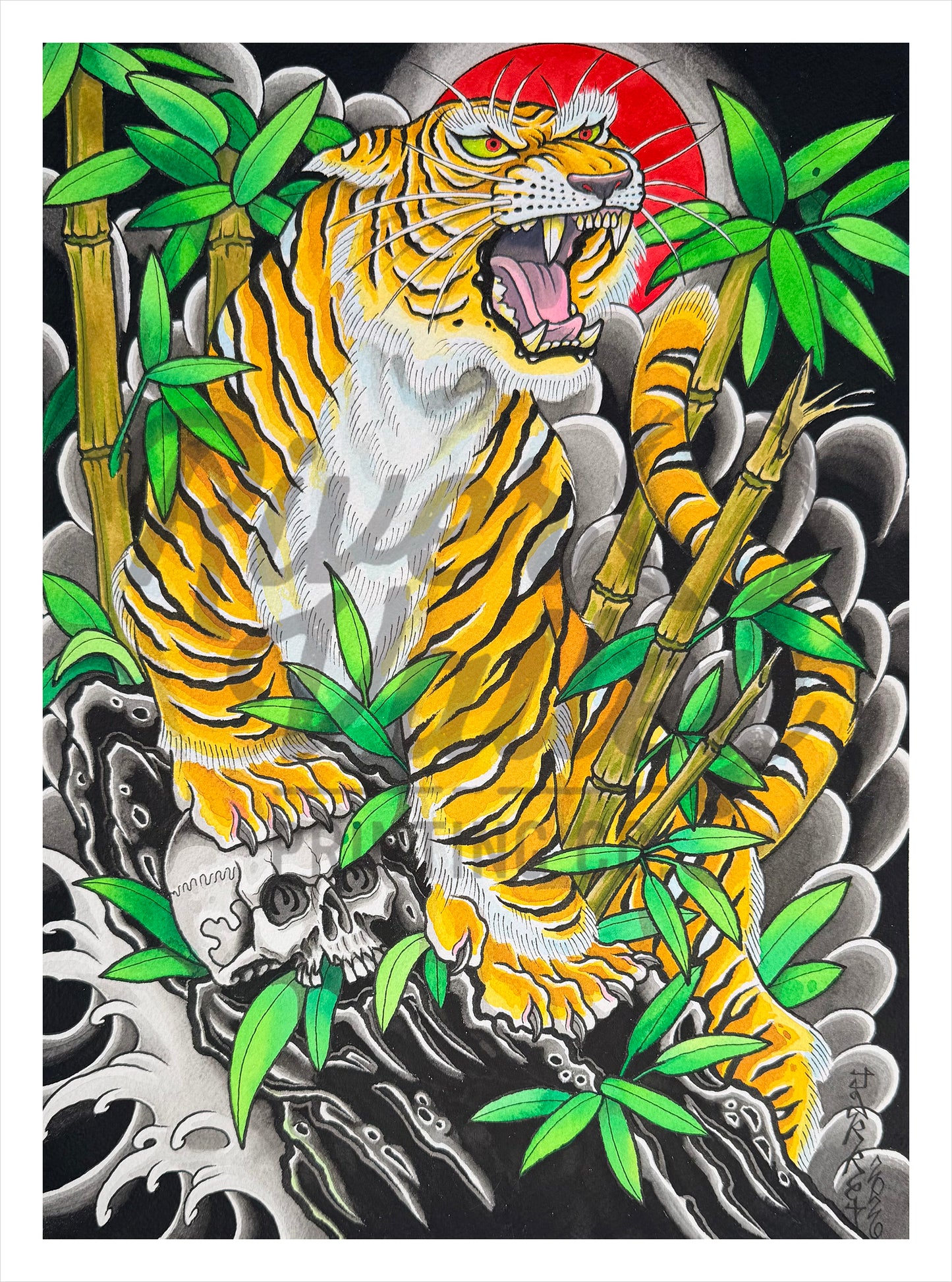 Tiger and SKull