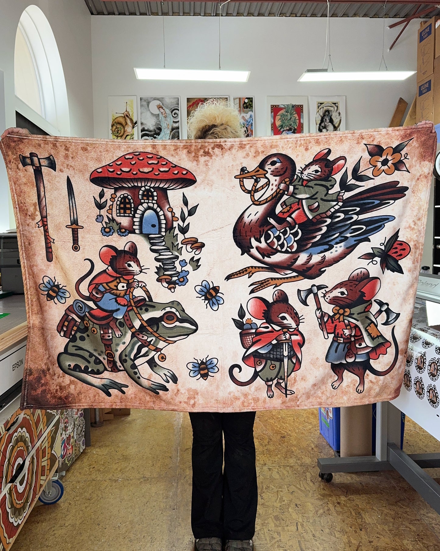 Fleece Blanket : Caige Baker
