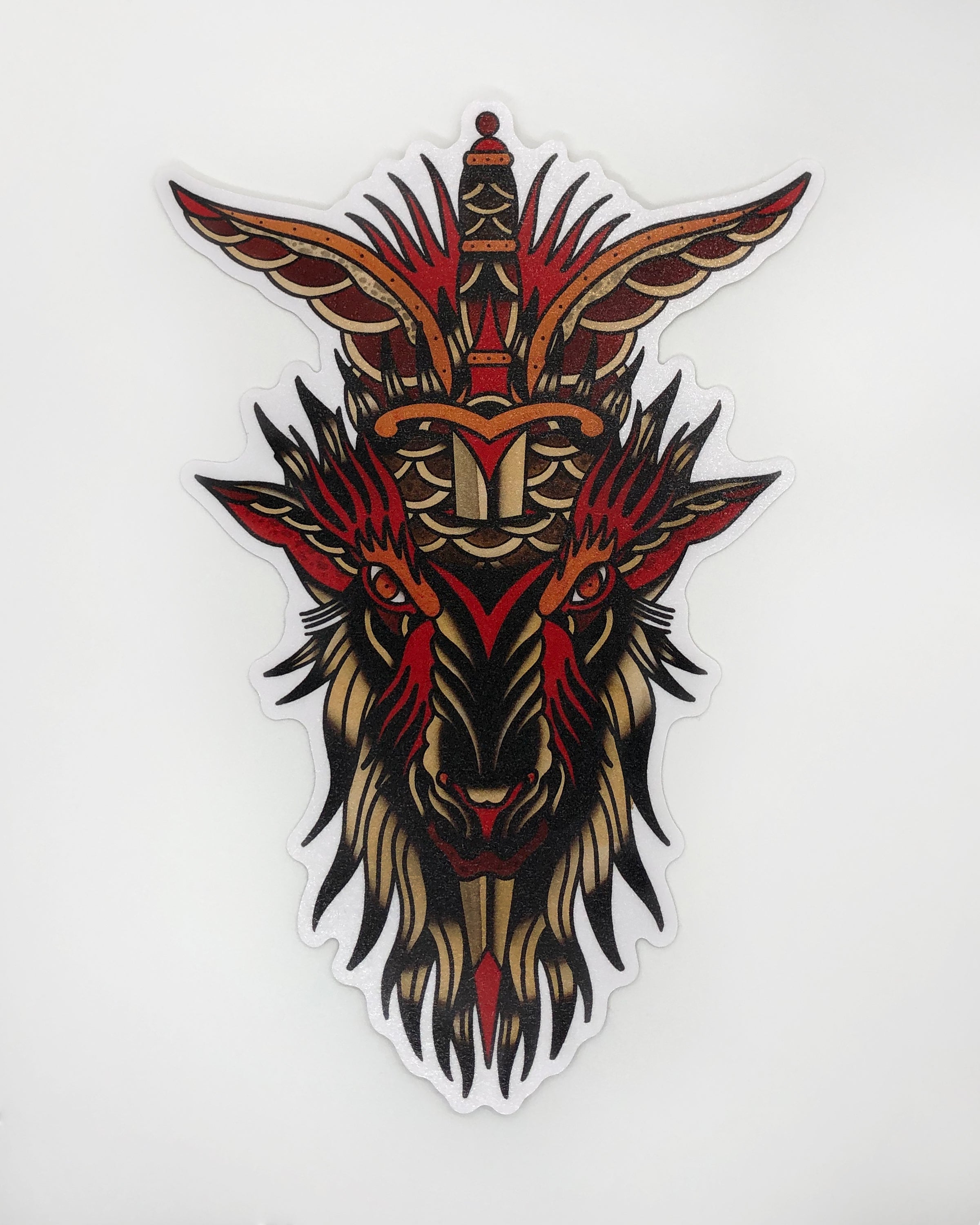 Metal Goat (Oversized Sticker) – River Valley Printing Co