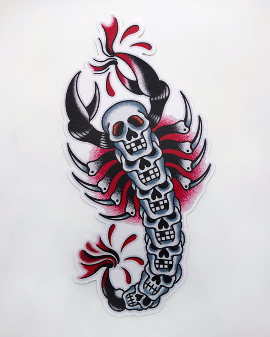 Skull Scorpion (Oversized Sticker)