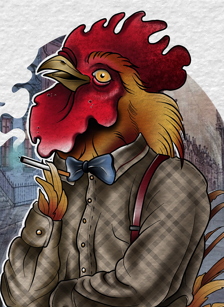 Smoking Rooster