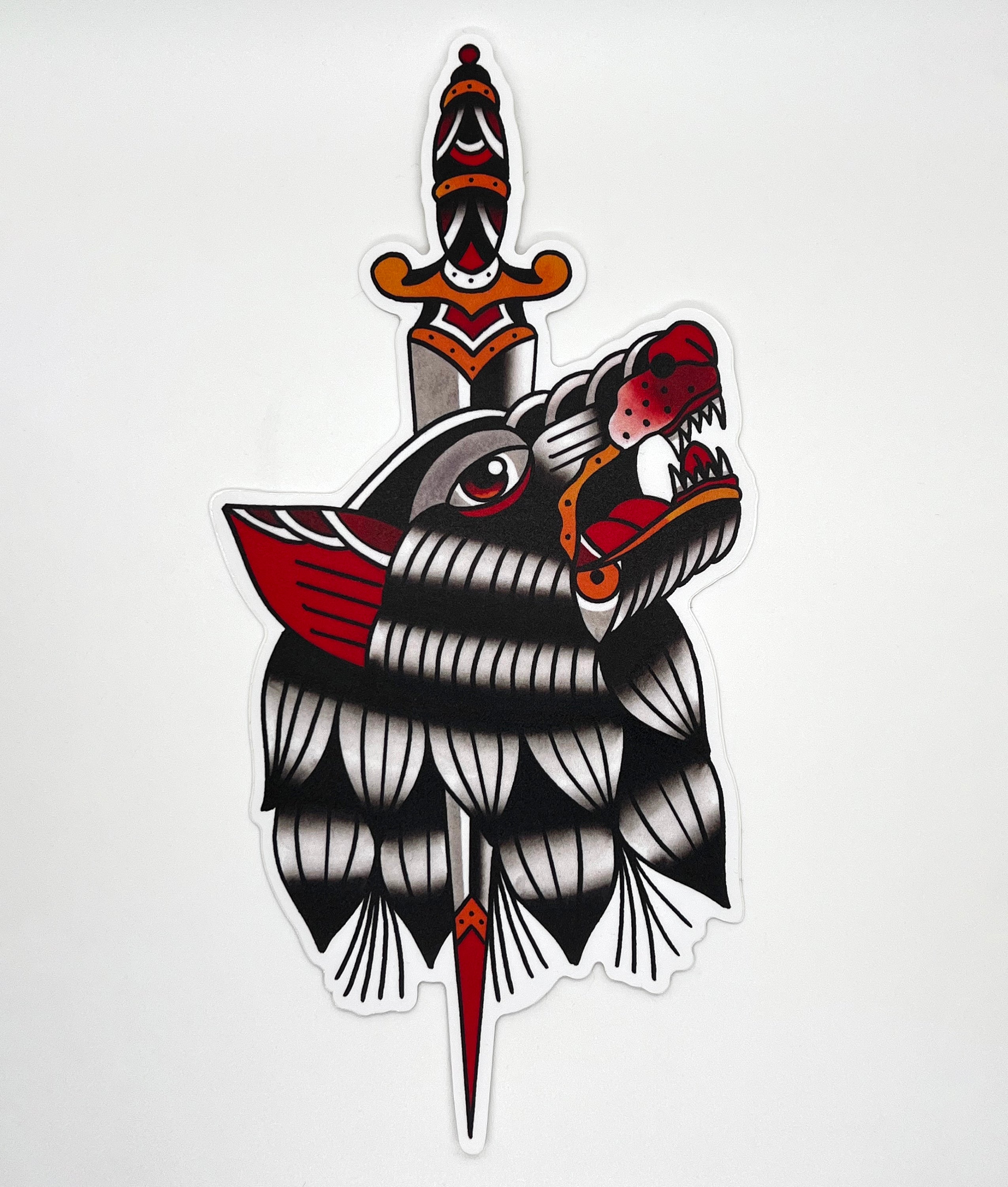 Wolf (Oversized Sticker) – River Valley Printing Co