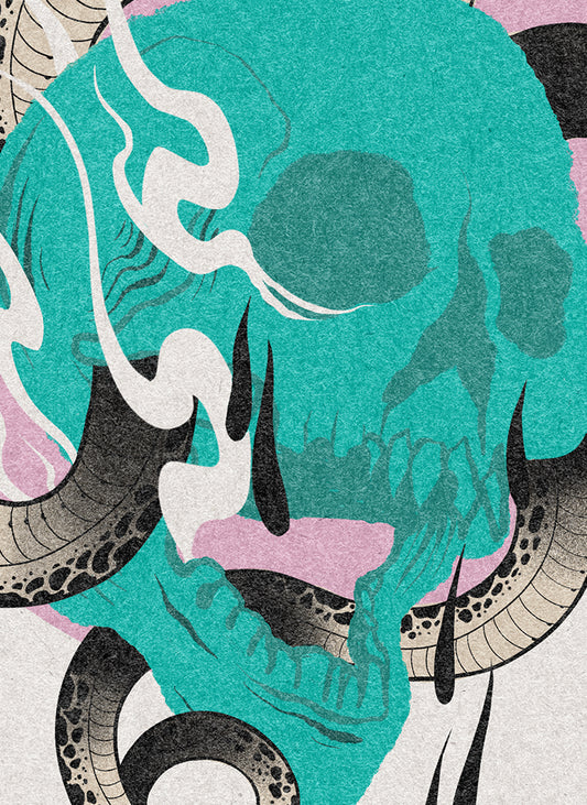 Skull and Snake