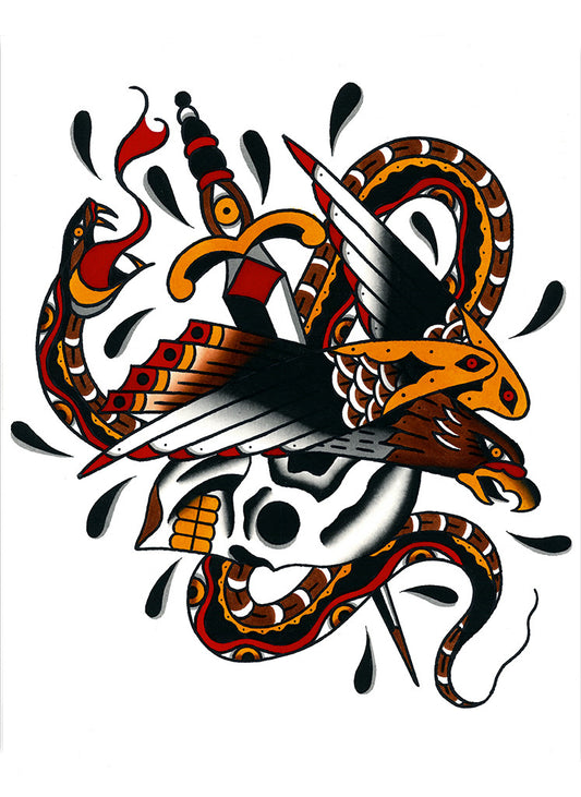 Snake Eagle Skull