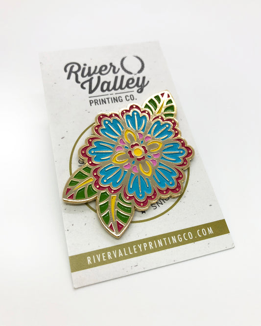 Flower Power Enamel Pin