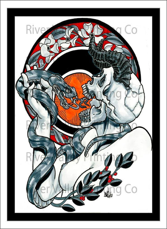 Skull and Snake